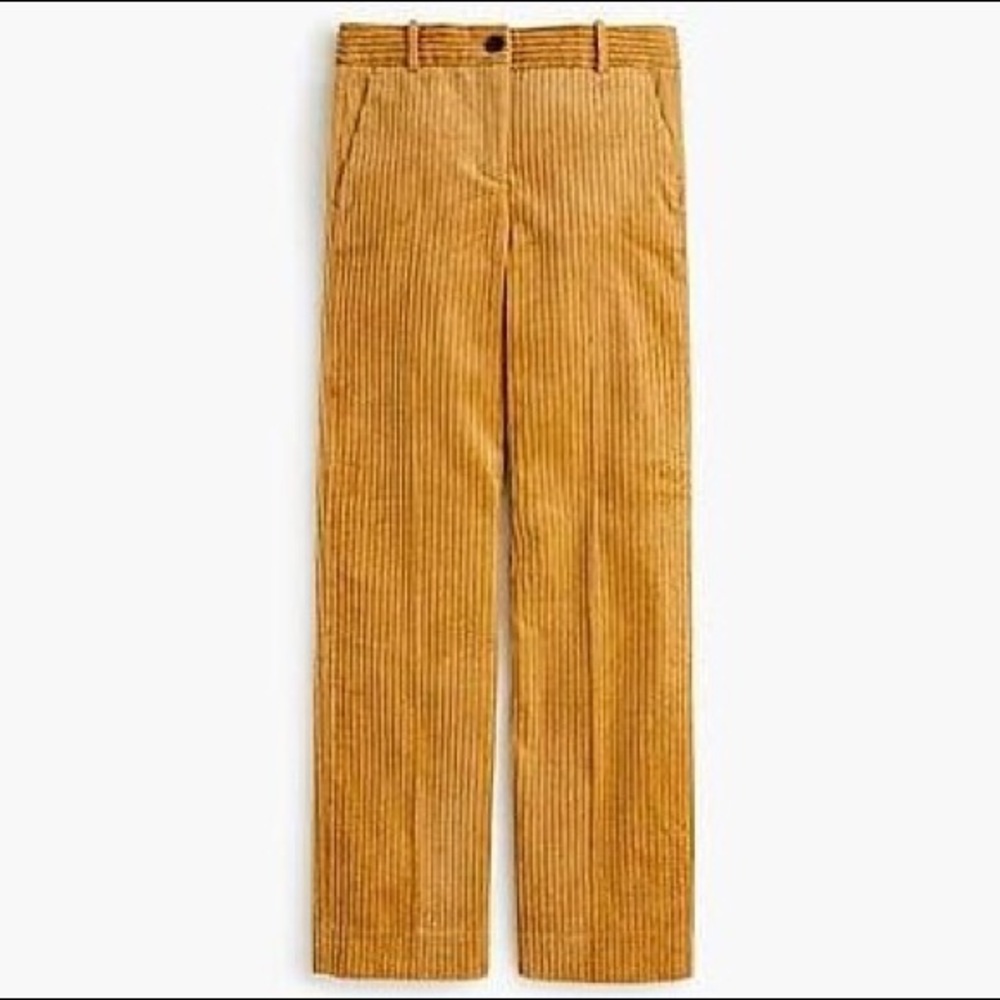 Cropped Corduroy Pants